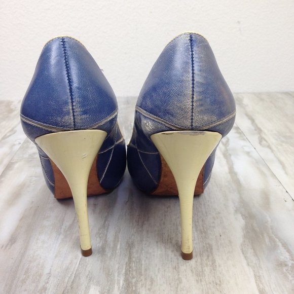 L.A.M.B. Leather Heels 7 - Picture 4 of 9